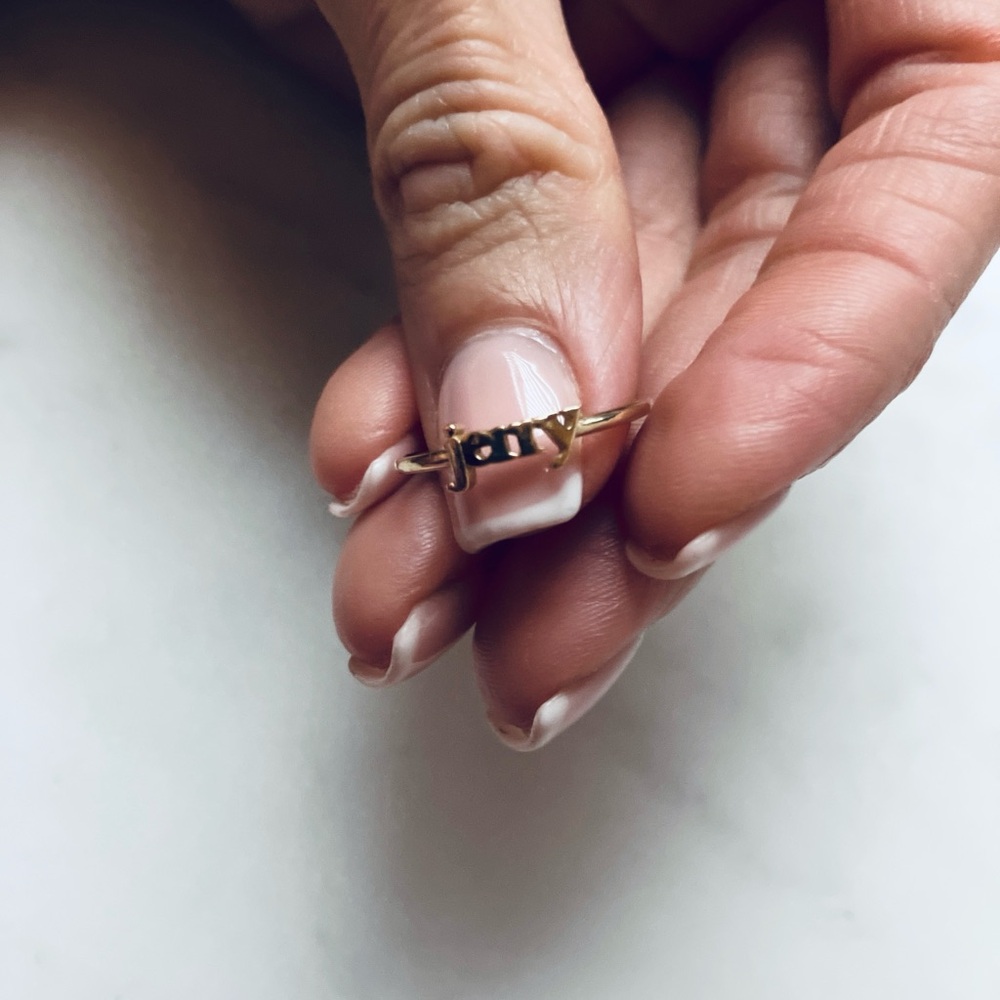 Catbird 14k Tiniest Gold Name Ring